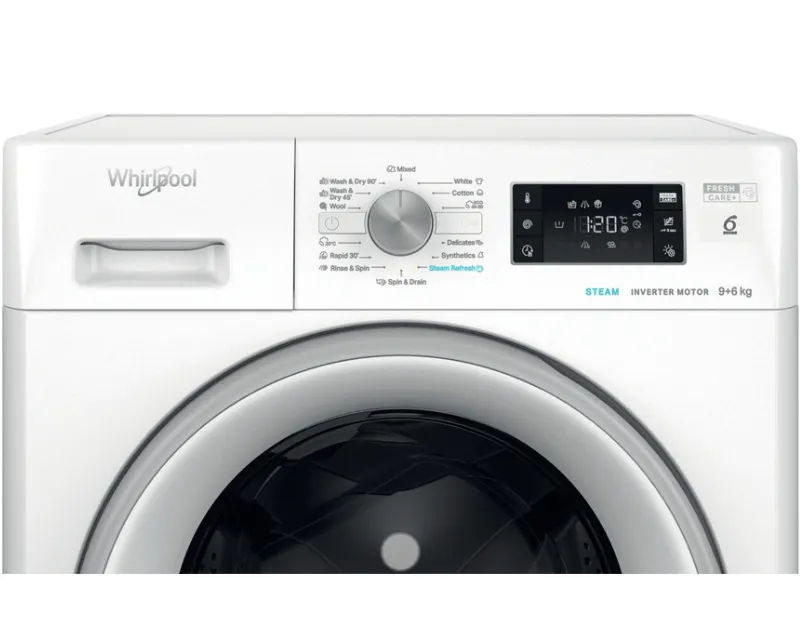 WHIRLPOOL FFWDB 964489 SV EE Inverter mašina za pranje i sušenje veša Slika 5