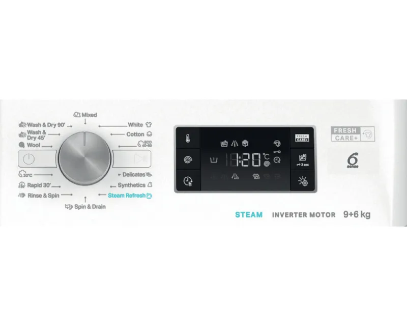 WHIRLPOOL FFWDB 964489 SV EE Inverter mašina za pranje i sušenje veša Slika 7