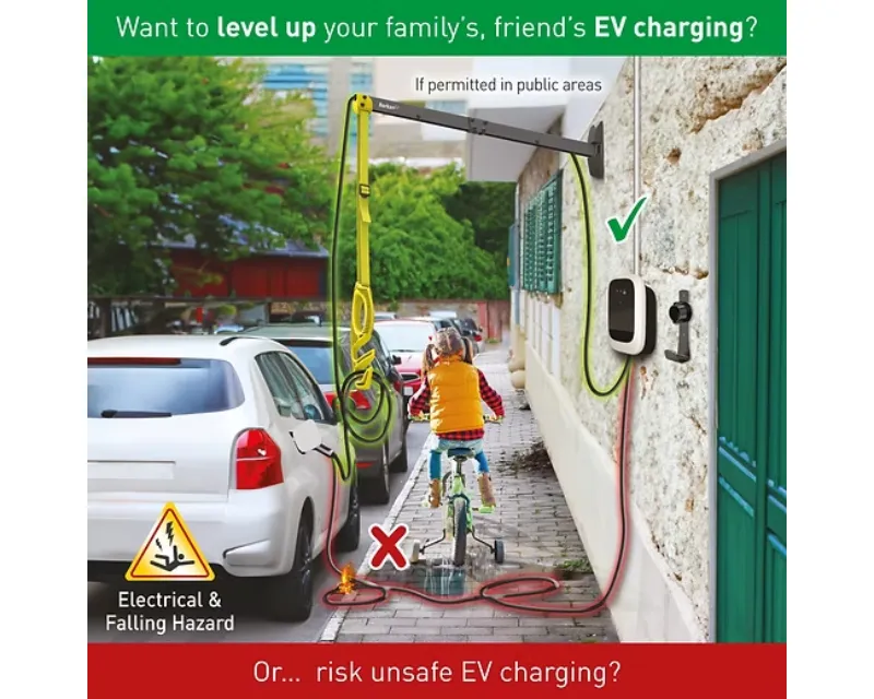 BARKAN EV80WM zidni nosač kabla za punjenje električnih vozila 80cm  Slika 2
