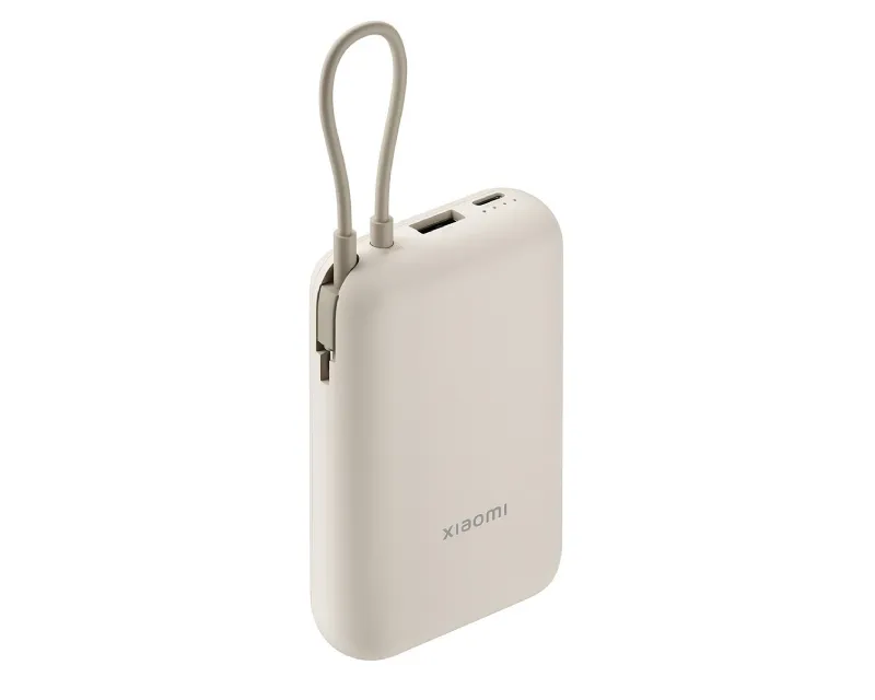 XIAOMI Power Bank 10000mAh (Integrated Cable) Tan (BHR9072GL)  Slika 2