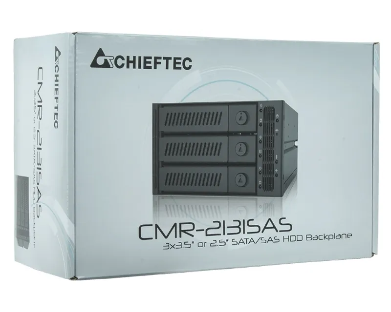 CHIEFTEC CMR-3141SAS 4 x 3.5" ili 4 x 2.5" SATA crna fioka za hard disk  Slika 4