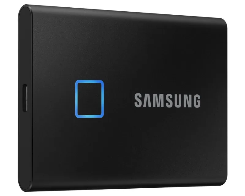 SAMSUNG Portable T7 Touch 1TB crni eksterni SSD MU-PC1T0K  Slika 1