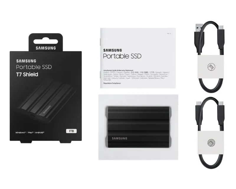 SAMSUNG Portable T7 Shield 1TB crni eksterni SSD MU-PE1T0S  Slika 8