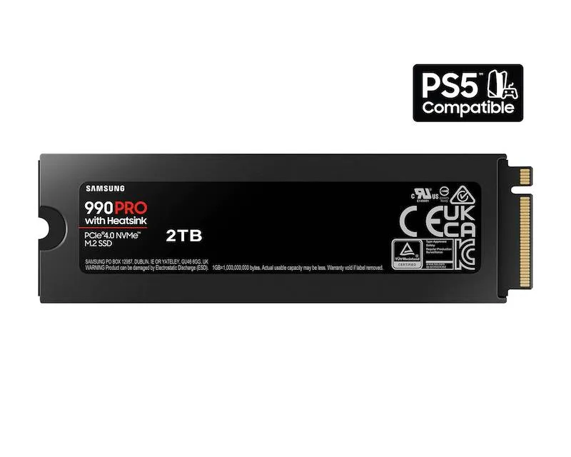 SAMSUNG 2TB M.2 NVMe MZ-V9P2T0CW 990 Pro Series Heatsink SSD - Slika 2