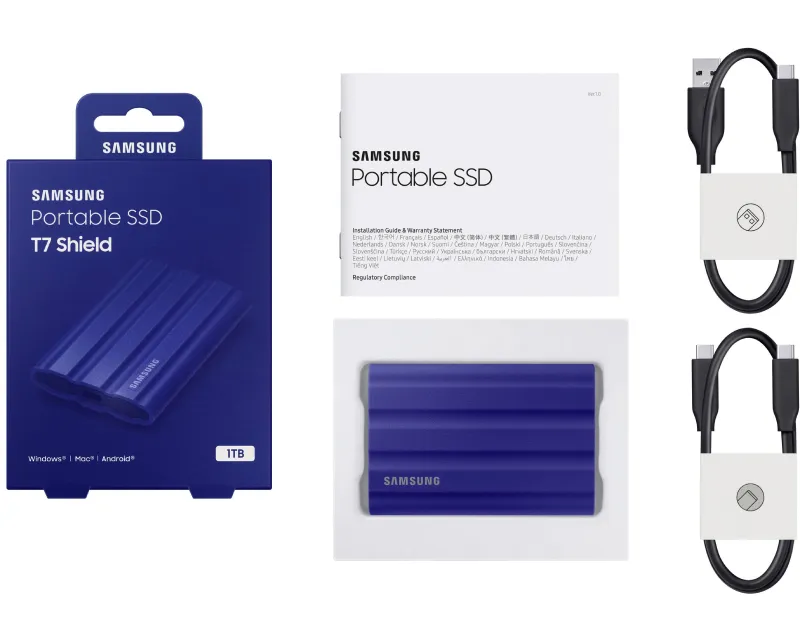 SAMSUNG Portable T7 Shield 1TB plavi eksterni SSD MU-PE1T0R  Slika 6