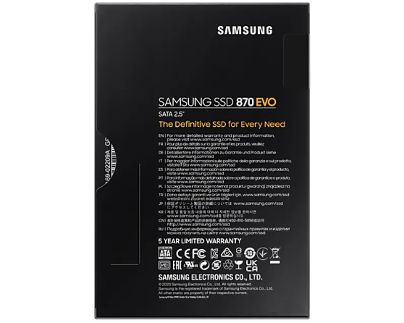 SAMSUNG 250GB 2.5 inča SATA III MZ-77E250BW 870 EVO Series SSD  Slika 7