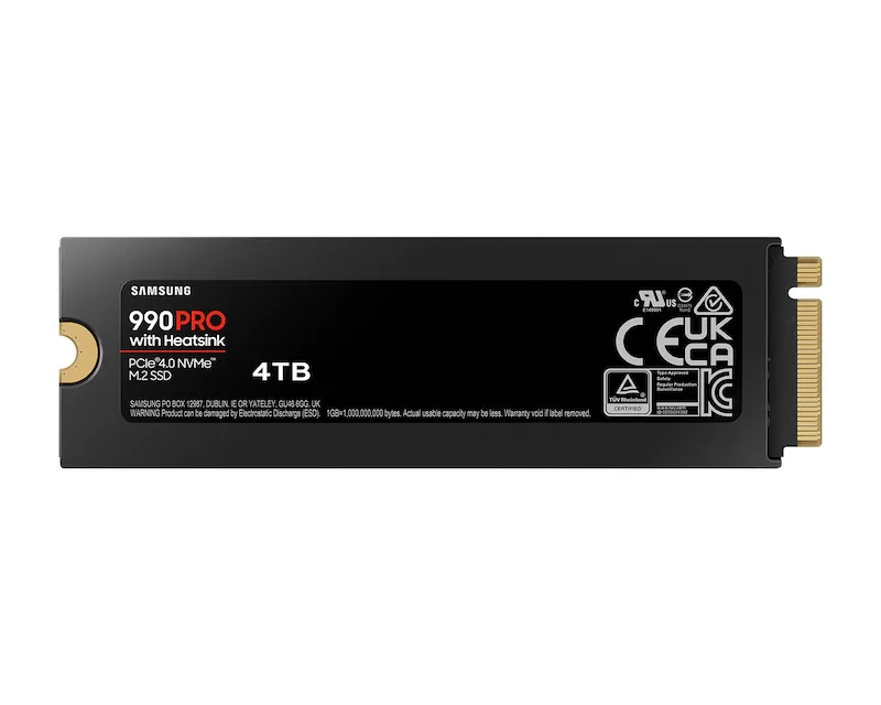 SAMSUNG 4TB M.2 NVMe MZ-V9P4T0CW 990 Pro Series Heatsink SSD Slika 2
