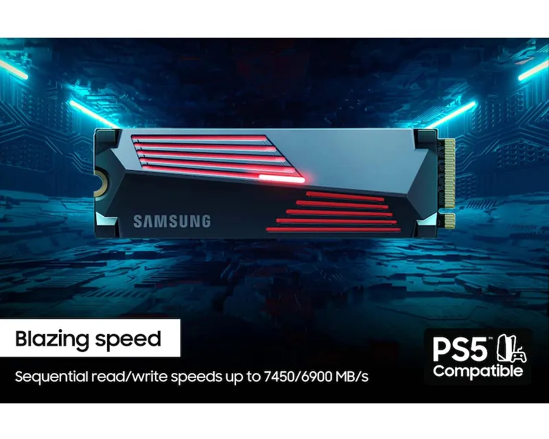 SAMSUNG 4TB M.2 NVMe MZ-V9P4T0CW 990 Pro Series Heatsink SSD Slika 3