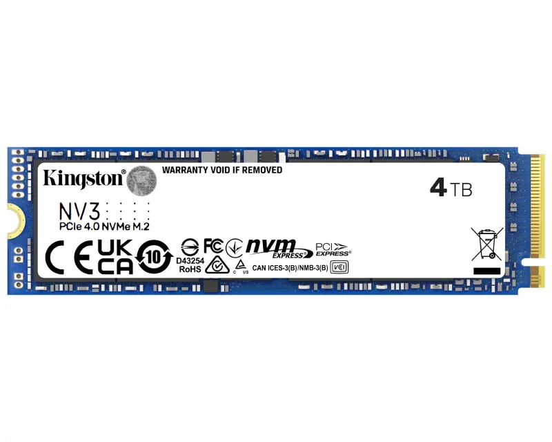 KINGSTON 4TB M.2 NVMe SNV3S/4000G series NV3 SSD  - Image 1