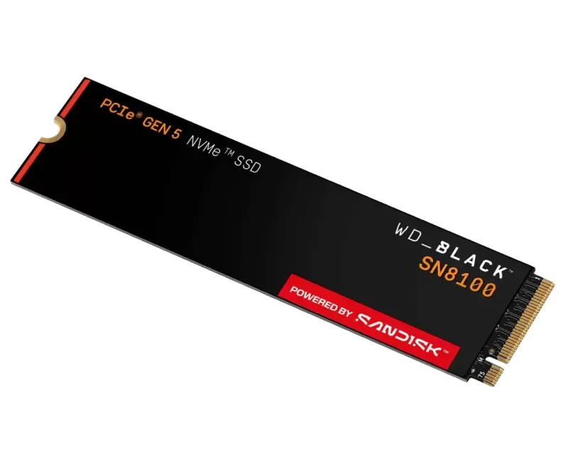 1TB M.2 NVMe SSD Gen5 WDS100T1X0M SN8100 Black  Slika 2