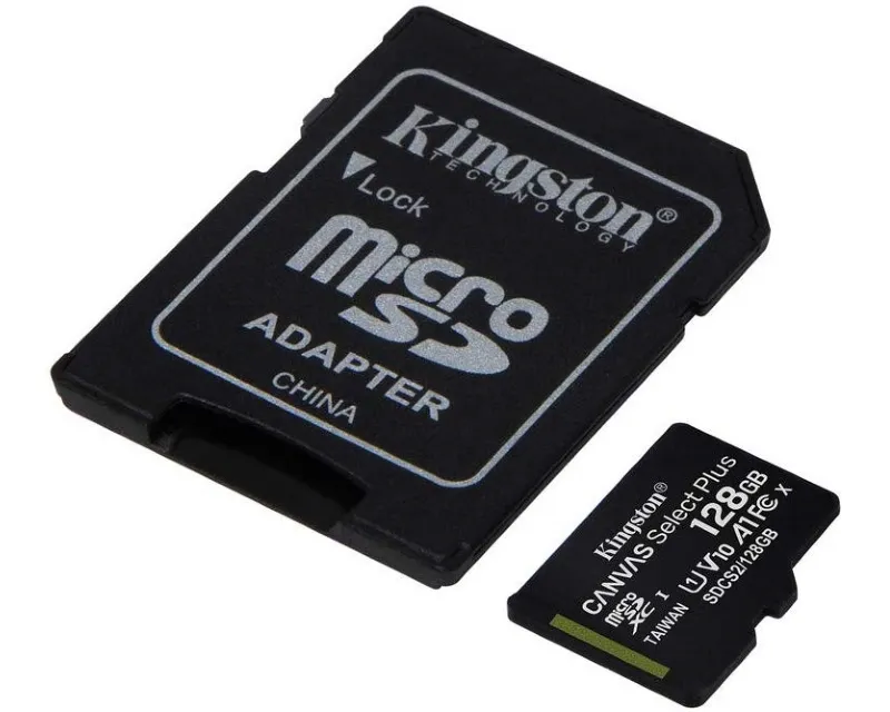 KINGSTON Memorijska kartica A1 MicroSDXC 128GB 100R class 10 SDCS2/128GB + adapter - Slika 2