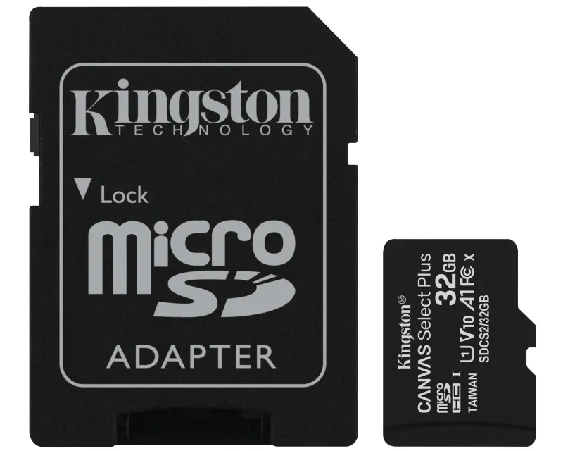 KINGSTON Memorijska kartica A1 MicroSDHC 32GB 100R class 10 SDCS2/32GB + adapter  Slika 1