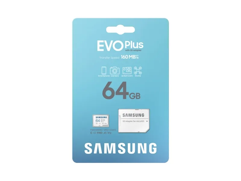 SAMSUNG Memorijska kartica EVO PLUS MicroSD Card 64GB + Adapter MB-MC64SA Slika 4