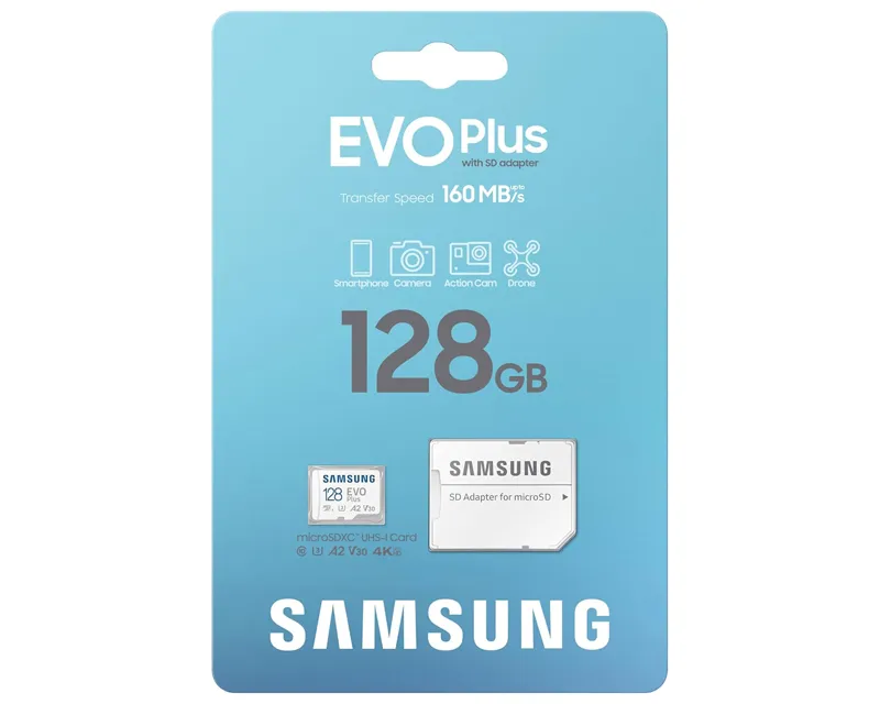 SAMSUNG Memorijska kartica EVO PLUS MicroSD Card 128GB + Adapter MB-MC128SA Slika 5