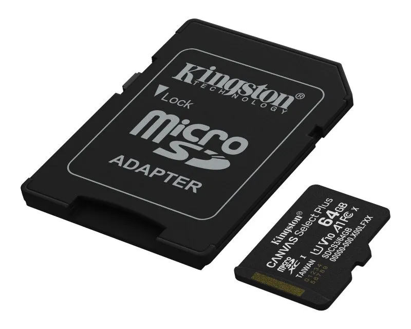 KINGSTON Memorijska kartica U1 V10 SDXC 64GB Canvas Select Plus G3 150R SDCS3/64GB + adapter Slika 2