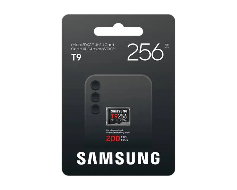 SAMSUNG T9 Memorijska kartica microSDXC UHS-I U3 V30 A2 256GB MB-MH256T Slika 3