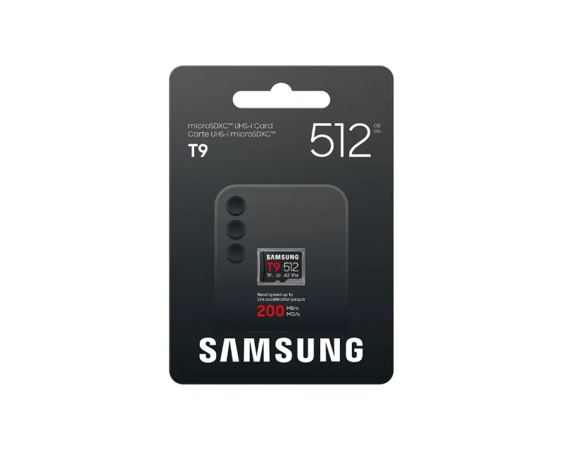 SAMSUNG T9 Memorijska kartica microSDXC UHS-I U3 V30 A2 512GB MB-MH512T Slika 4