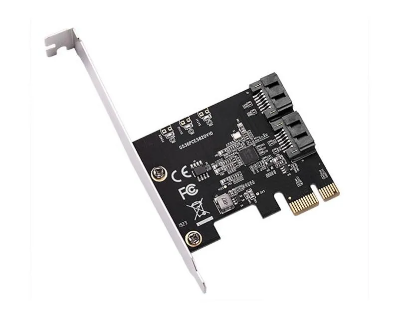 E-GREEN PCI-Express kontroler 2-port SATA III int. Kartica JMB582 Chipset Slika 1