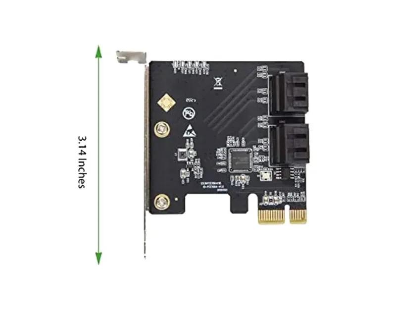 E-GREEN PCI-Express kontroler 4-port SATA III int. Kartica marvel 88SE9215 Chipset  Slika 2