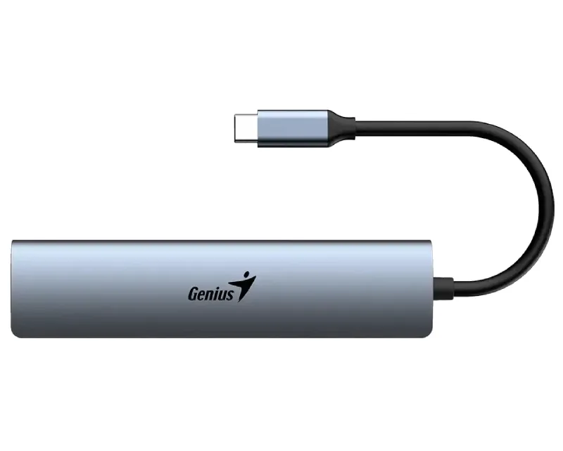 GENIUS UH-545 5-in-1 USB 3.0 Iron Grey Hub srebrni  Slika 4