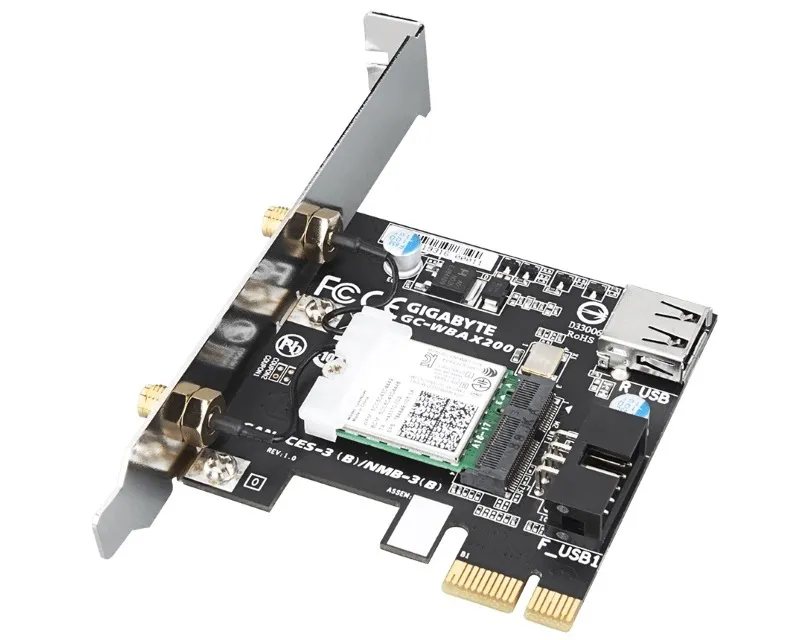 GIGABYTE GC-WBAX200 rev. 1.0 bluetooth + wireless card mrežna karta  Slika 3