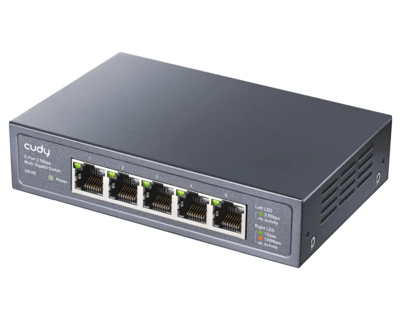 CUDY HS105 5-Port 2.5G Desktop Metal Switch  Slika 1