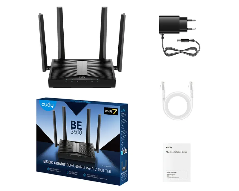 CUDY WR3600 BE3600 Gigabit Wi-Fi 7 Router Slika 3