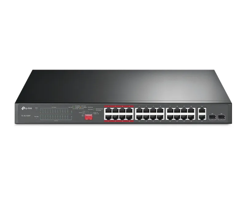 TP-LINK TL-SL1226P POE UPRAVLJIV SWITCH 24 PORTA  Slika 1
