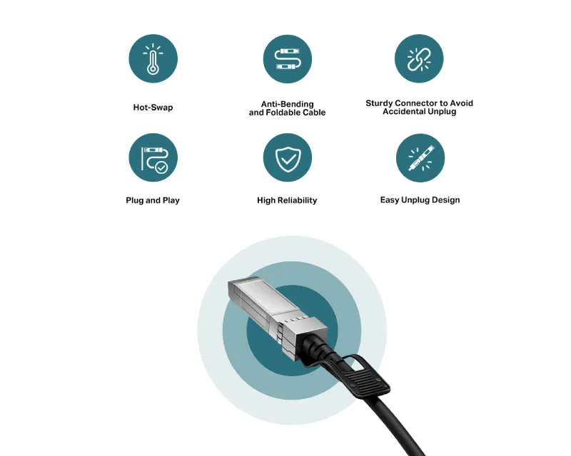 TP-LINK TL-SM5220-1M SFP+DAC kabl za direktnu 10-Giga vezu  Slika 3