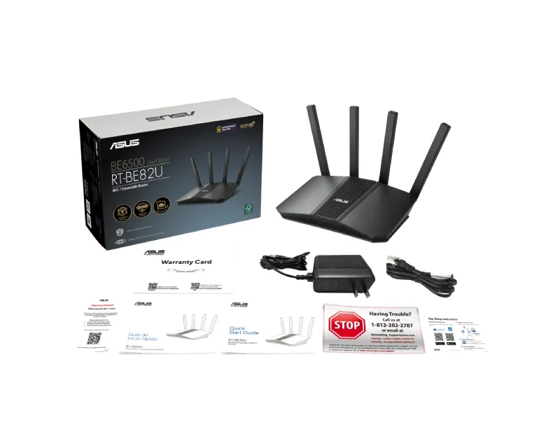 ASUS RT-BE82U Dual Band Wi-Fi 7 extendable ruter  Slika 4