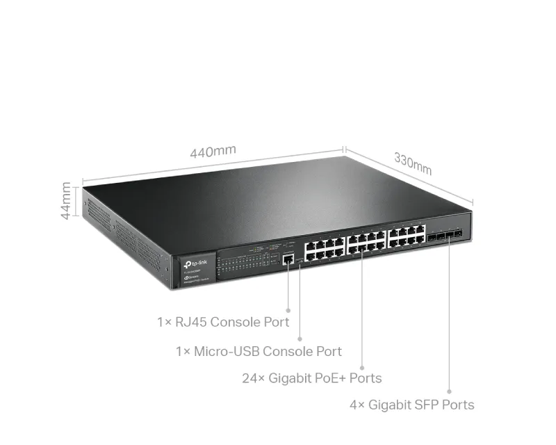 TP-LINK_ SG3428MP Omada 28-Port Gigabit L2+ upravljiv Switch sa 24- Porta PoE+ Slika 3