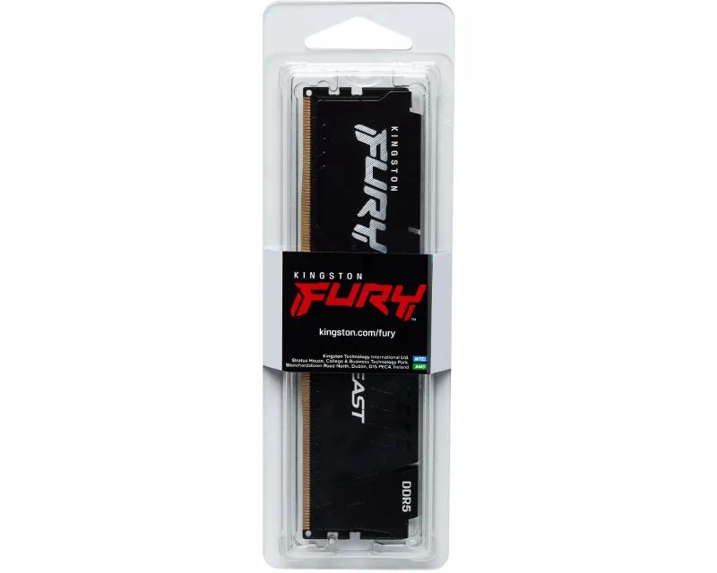 KINGSTON DIMM DDR5 32GB 5200MT/s KF552C40BB-32 Fury Beast Black XMP Slika 3