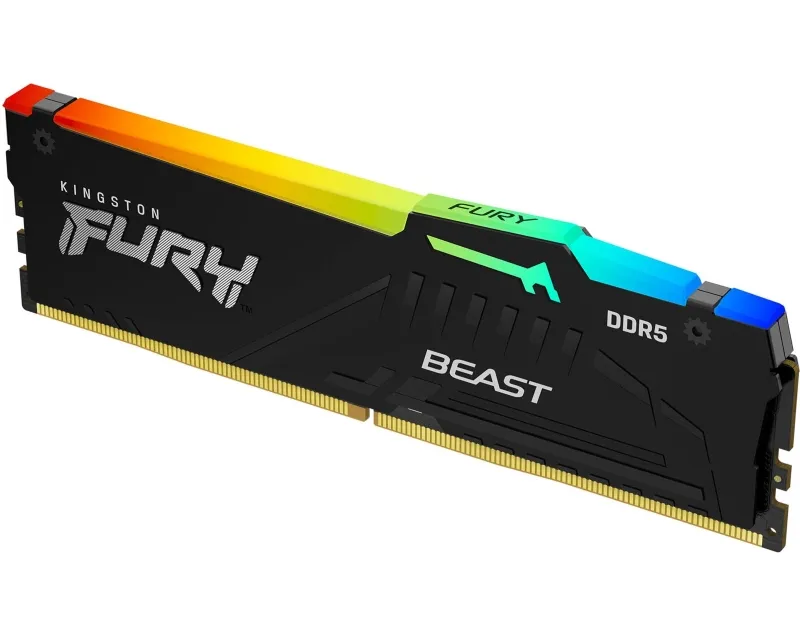 KINGSTON DIMM DDR5 16GB 5200MT/s KF552C40BBA-16 Fury Beast RGB XMP  Slika 2