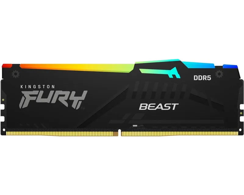 KINGSTON DIMM DDR5 16GB 5200MT/s KF552C40BBA-16 Fury Beast RGB XMP  Slika 1