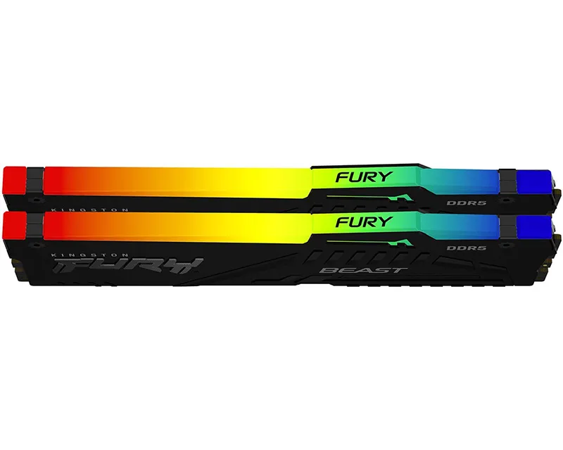 KINGSTON DIMM DDR5 32GB (2x16GB kit) 5600MT/s KF556C36BBEAK2-32 Fury Beast RGB EXPO  Slika 3