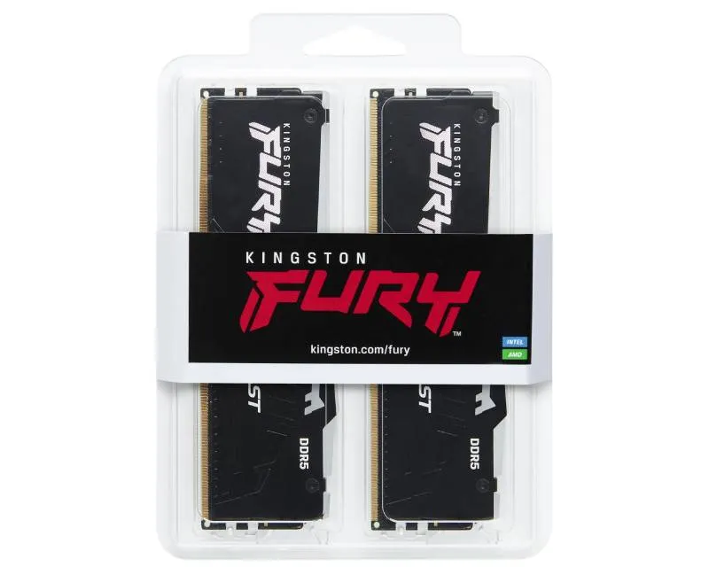KINGSTON DIMM DDR5 64GB (2x32GB kit) 6000MT/s KF560C36BBEAK2-64 FURY Beast RGB EXPO  Slika 2