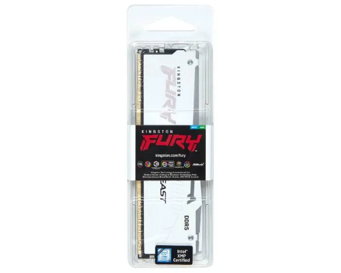 KINGSTON DIMM DDR5 32GB 5600MT/s KF556C36BWEA-32 Fury Beast RGB White Expo  Slika 3