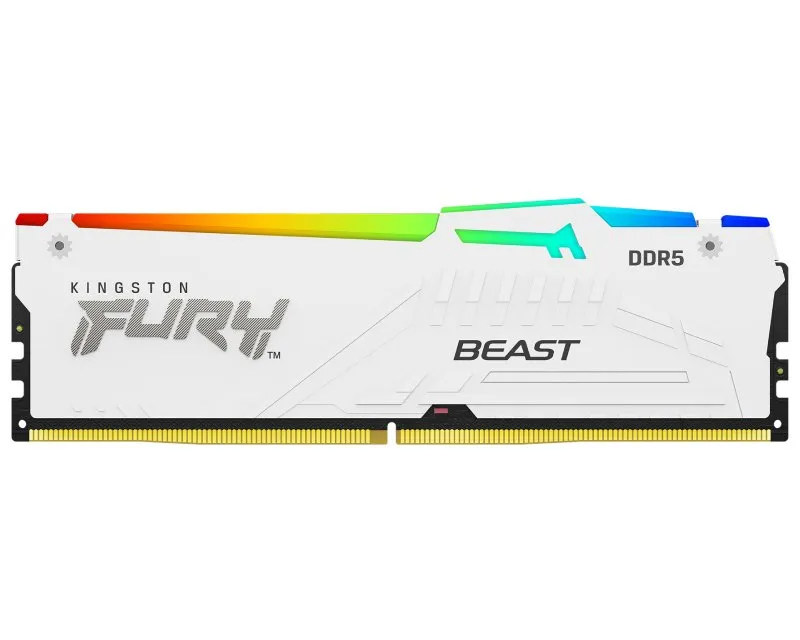 KINGSTON DIMM DDR5 64GB (2x32GB kit) 6000MT/s KF560C36BWEAK2-64 FURY Beast RGB White EXPO Slika 2
