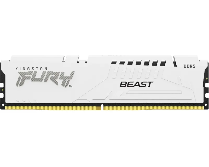 KINGSTON DIMM DDR5 16GB 5200MT/s KF552C40BW-16 Fury Beast White XMP - Slika 1