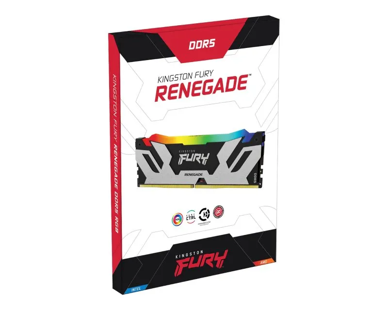 KINGSTON DIMM DDR5 48GB 6400MT/s KF564C32RSA-48 FURY Renegade Silver RGB XMP  Slika 3