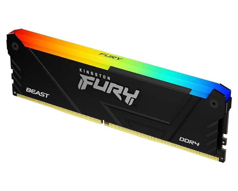 KINGSTON DIMM DDR4 8GB 3200MT/s KF432C16BB2A/8 Fury Beast RGB Black - Slika 2