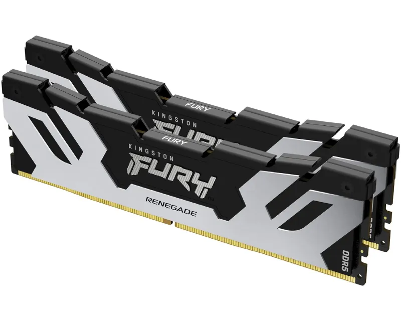 KINGSTON DIMM DDR5 96GB (2x48GB kit) 6000MT/s KF560C32RSK2-96 FURY Renegade Silver/Black XMP Slika 1