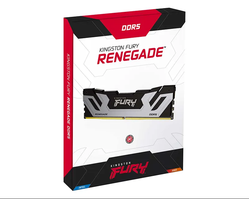 KINGSTON CUDIMM DDR5 24GB 8400MT/s KF584CU40RS-24 FURY Renegade Silver XMP  Slika 3