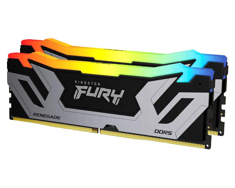 KINGSTON CUDIMM DDR5 48GB (2x24GB kit) 8400MT/s KF584CU40RSAK2-48 FURY Renegade Silver RGB XMP  Slika 2