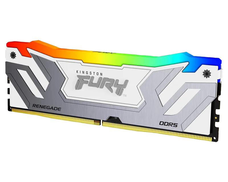 KINGSTON CUDIMM DDR5 24GB 8400MT/s KF584CU40RWA-24 FURY Renegade White RGB XMP  Slika 2