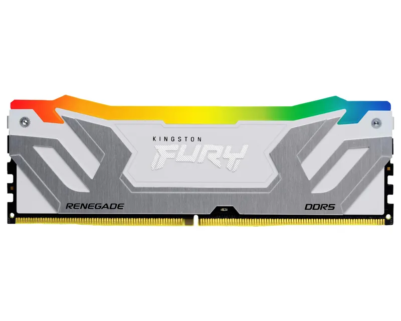 KINGSTON CUDIMM DDR5 24GB 8400MT/s KF584CU40RWA-24 FURY Renegade White RGB XMP  Slika 1