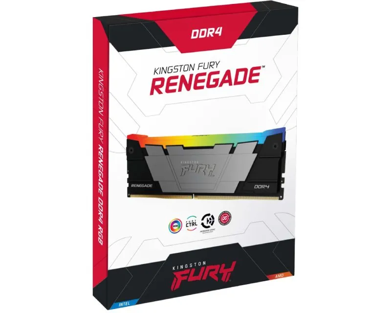 KINGSTON DIMM DDR4 8GB 3200MT/s KF432C16RB2A/8 FURY Renegade RGB Black XMP Slika 3