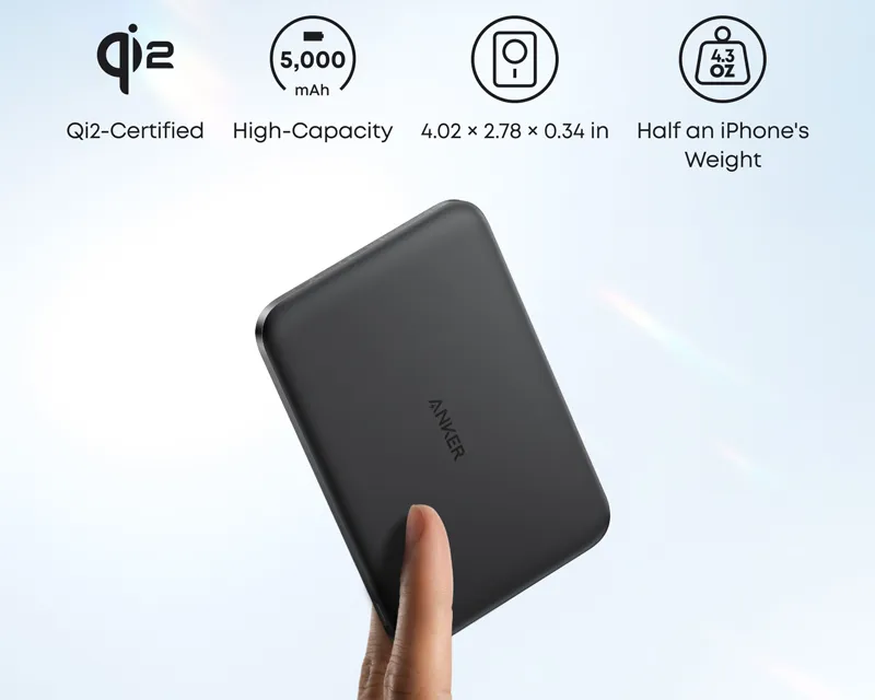 ANKER Nano 5000mAh, 20W, Power Bank crni  Slika 4