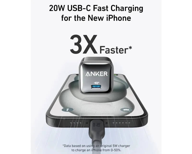 ANKER Nano 45W putni zidni punjač, USB-C port  Slika 3