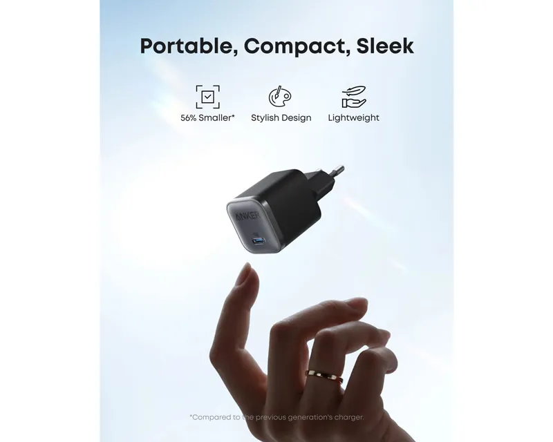 ANKER Nano 45W putni zidni punjač, USB-C port  Slika 6